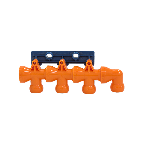 KV СОЖ 54400 Коллектор на 4 трубки, для СОЖ G1/2, KIPVALVE