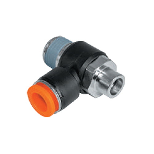 KSLA-1/8-8-S Дроссель с обратным клапаном угловой KIPVALVE
