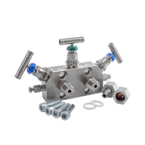 MV301-MF.MF.TB.08X18H10 Трёхвентильный блок KIPVALVE MV