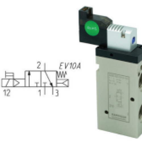 HS32-PID3-G14-3C-1000 Высокоскоростной распределитель 3/2 Н.З., 24VDC/4.8Вт, кабель 1м, версия с драйвером