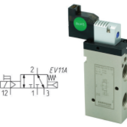 HS32NO-PED3-G14-3C-1000 Высокоскоростной распределитель 3/2 Н.О., 24VDC/4.8Вт, кабель 1м, версия с драйвером