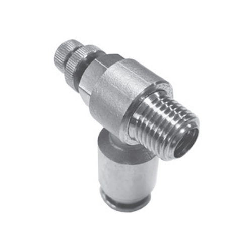 XMCU 12 R1/4 SS316 Дроссель Camozzi, регулировка ручная