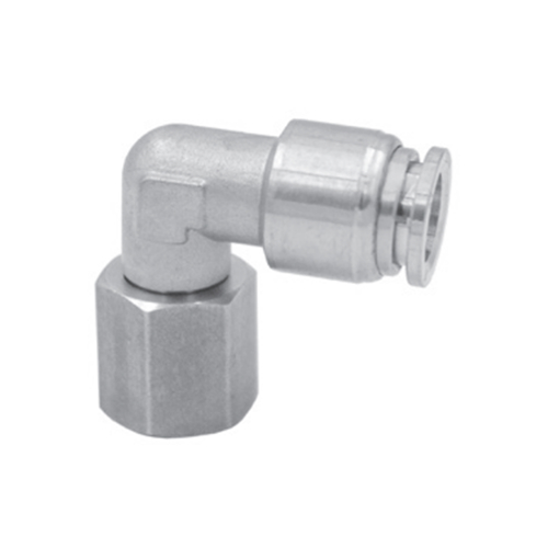 X6563 16-1/4 SS316 Фитинг угловой Camozzi, цанга-резьба (внутр.)