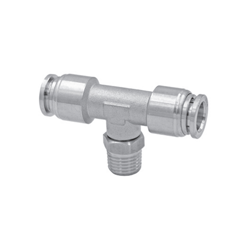 X6430 6-M6 SS316 Фитинг тройник (T) Camozzi, цанга-резьба (внешн.)