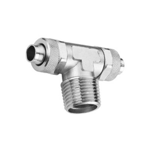 R1410 15/12,5-1/2 Фитинг тройник (T) Camozzi, гайка-резьба (внешн.)